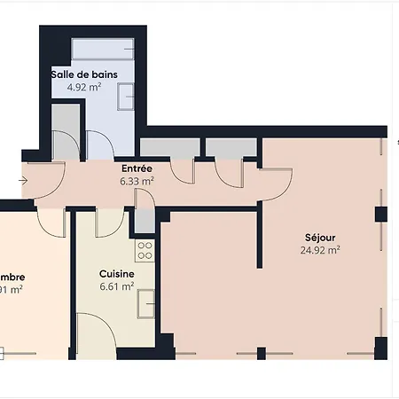 120 M De La Plage- Pour 4 - Balcon Apartment